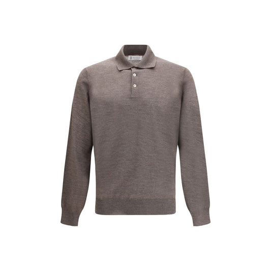 Brunello Cucinelli Brown Cashmere Dress Shirt