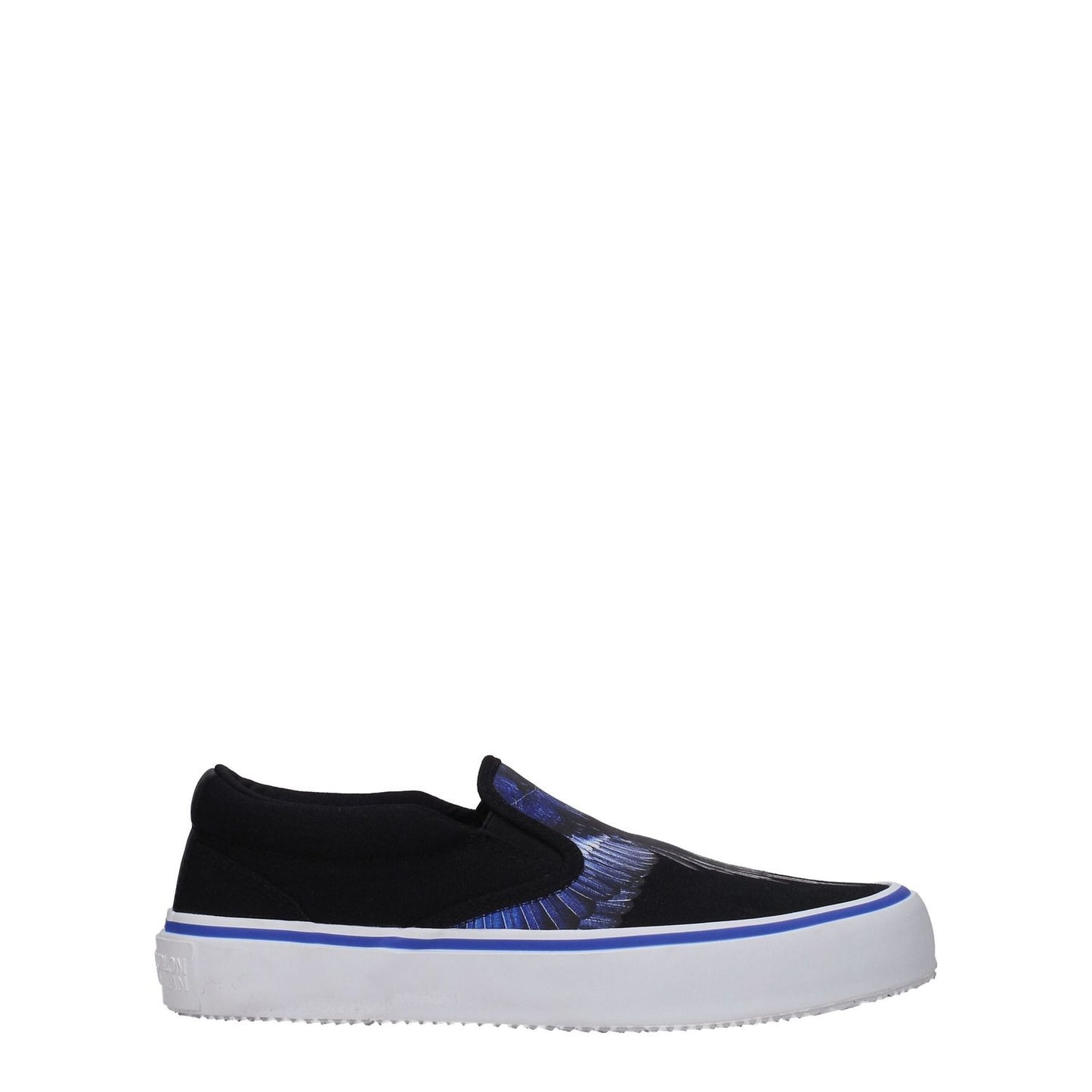Marcelo Burlon Black Fabric Slip-On Loafers