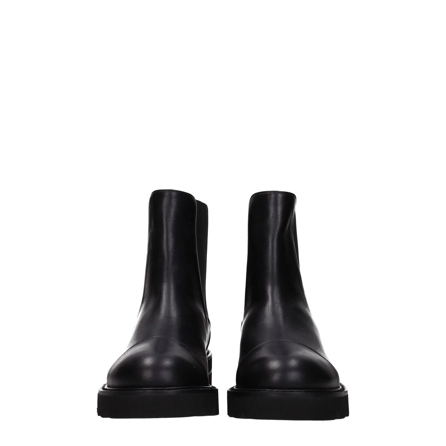 Stuart Weitzman Black Leather Ankle Boots