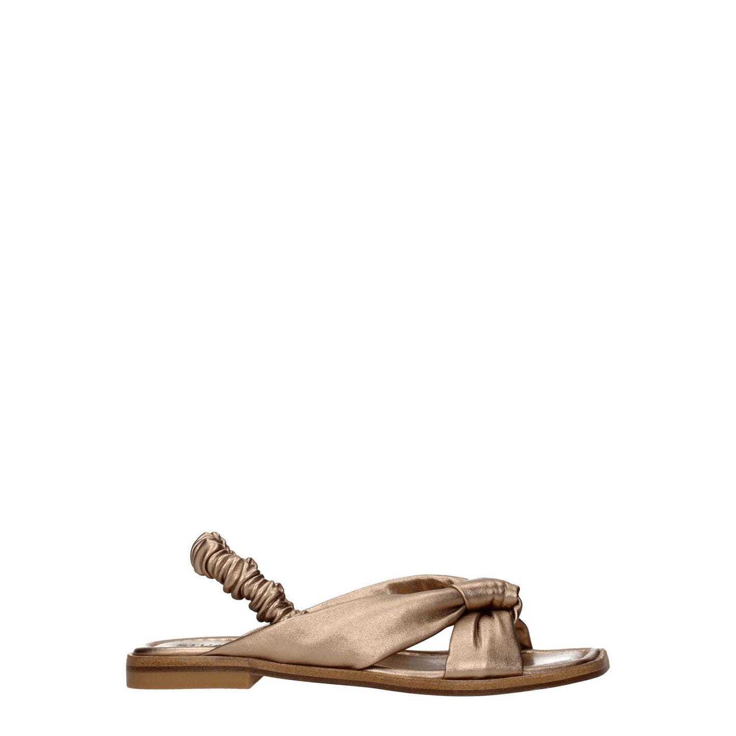 Stuart Weitzman Gold Leather Sandals