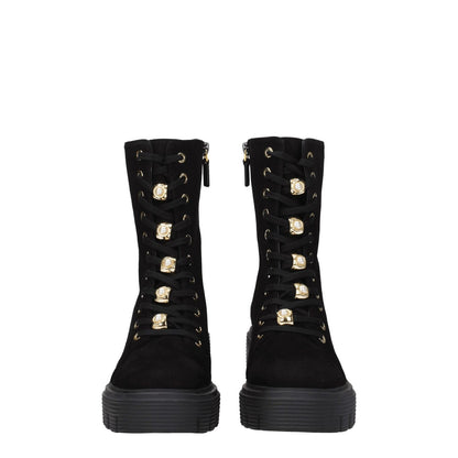 Stuart Weitzman Black Leather Ankle Boots