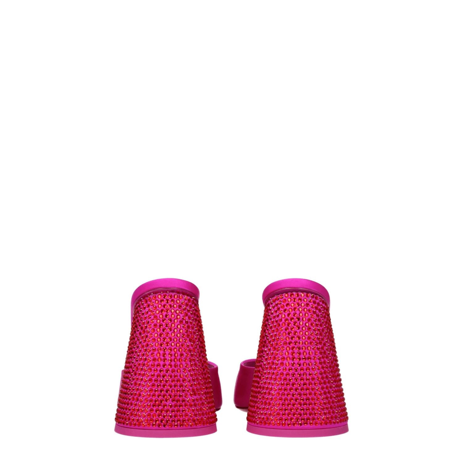 The Attico Pink Satin Platform Sandals