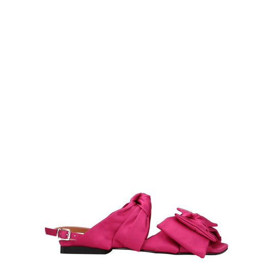Ganni Pink Fabric Flat Sandals GA-8547314598153-EU35/US5