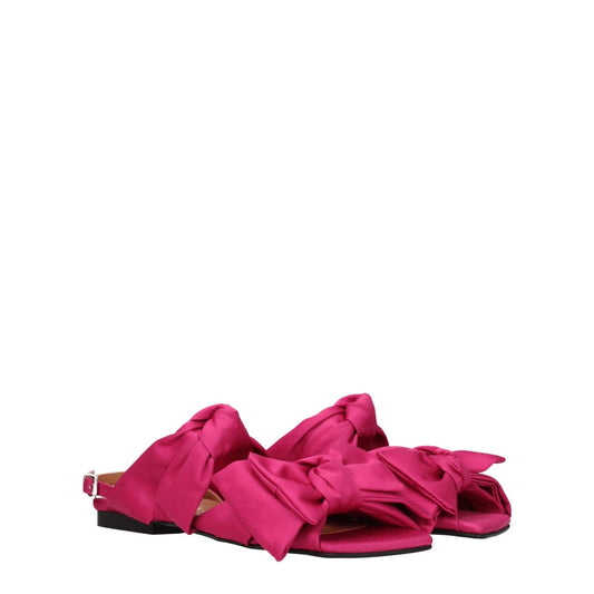 Ganni Pink Fabric Flat Sandals GA-8547314598153-EU35/US5