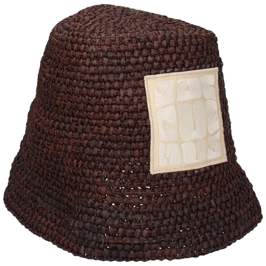 Jacquemus Brown Raffia Bucket Hats JA-8547329704201-56 CM|XS