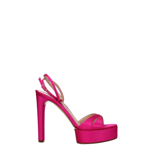Casadei Pink Satin Platforms CA-8547364503817-EU36/US6