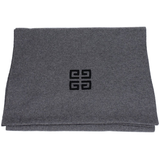 Givenchy Gray Wool Scarves GI8547368206601BT