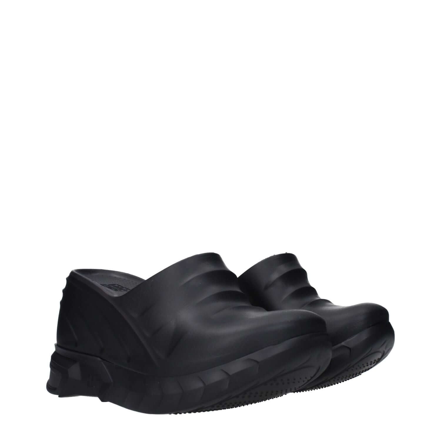 Givenchy Black Cotton Slippers