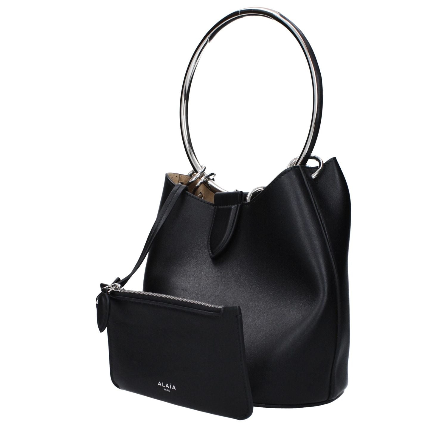 Front view with bag zipped and handles upright.
