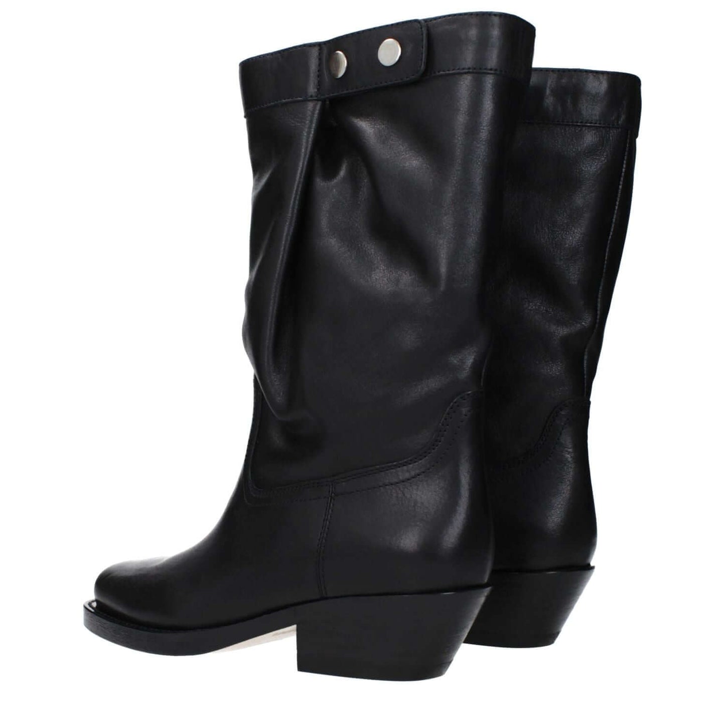 Isabel Marant Black Leather Ankle Boots