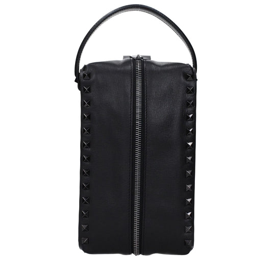 Valentino Garavani Black Leather Clutch Bags VA15068783214857BT
