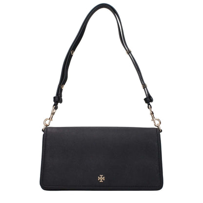 Tory Burch Black Leather Shoulder Bag