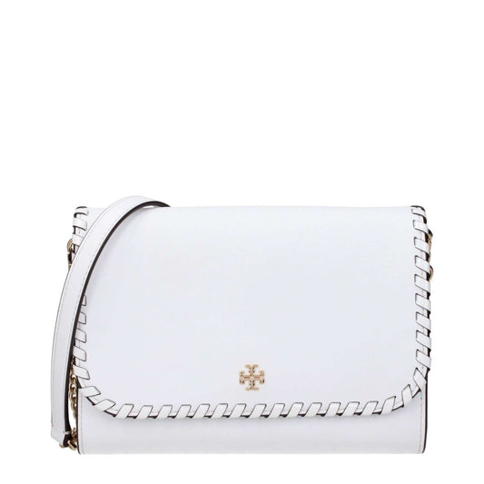 Tory Burch White Leather Clutch Bag