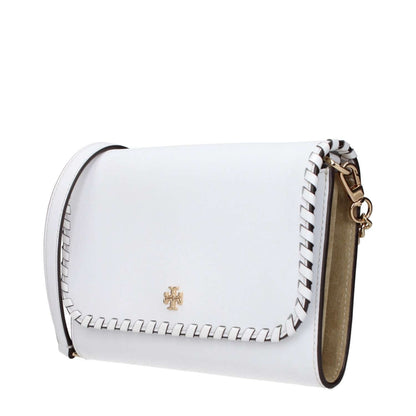 Tory Burch White Leather Clutch Bag