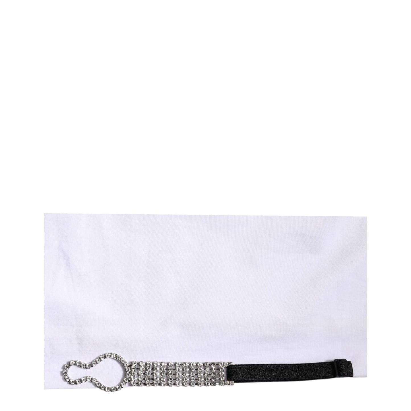 Dolce & Gabbana White Crystal Embellished Collared Shirt Top