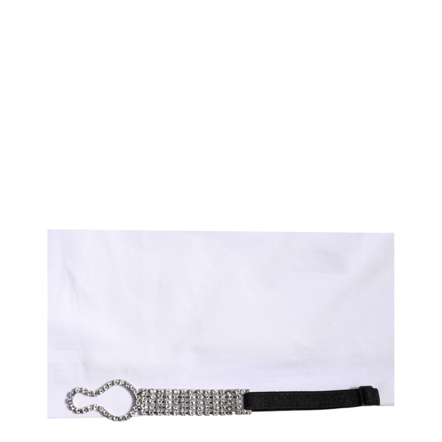 Dolce & Gabbana White Crystal Embellished Collared Shirt Top