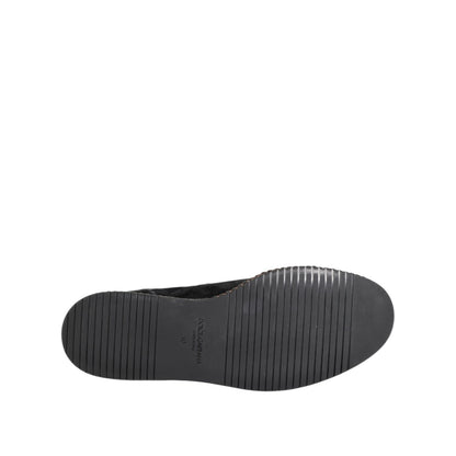 Dolce & Gabbana Black Suede Tassel Embellished Loafers Shoes