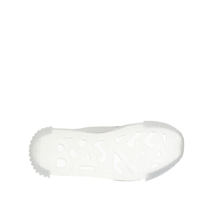 Dolce & Gabbana Silver Black Nylon NS1 Low Top Men Sneakers Shoes