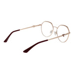 Guess Rose Gold Women Glasses Frame in metal, full-rim style with demo lenses. Frame size 53-16-140. Includes branded case.