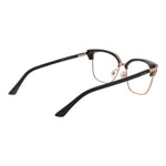 Guess Gray Women Glasses Frame in stainless steel with full-rim browline style and demo lenses, includes branded case.