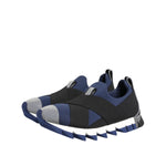 Dolce & Gabbana Blue Black Slip On Low Top Men Sneakers Shoes