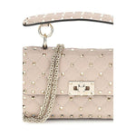 Valentino Garavani Small Leather Rockstud Spike Handbag VA7W2B0123NAPP45BB