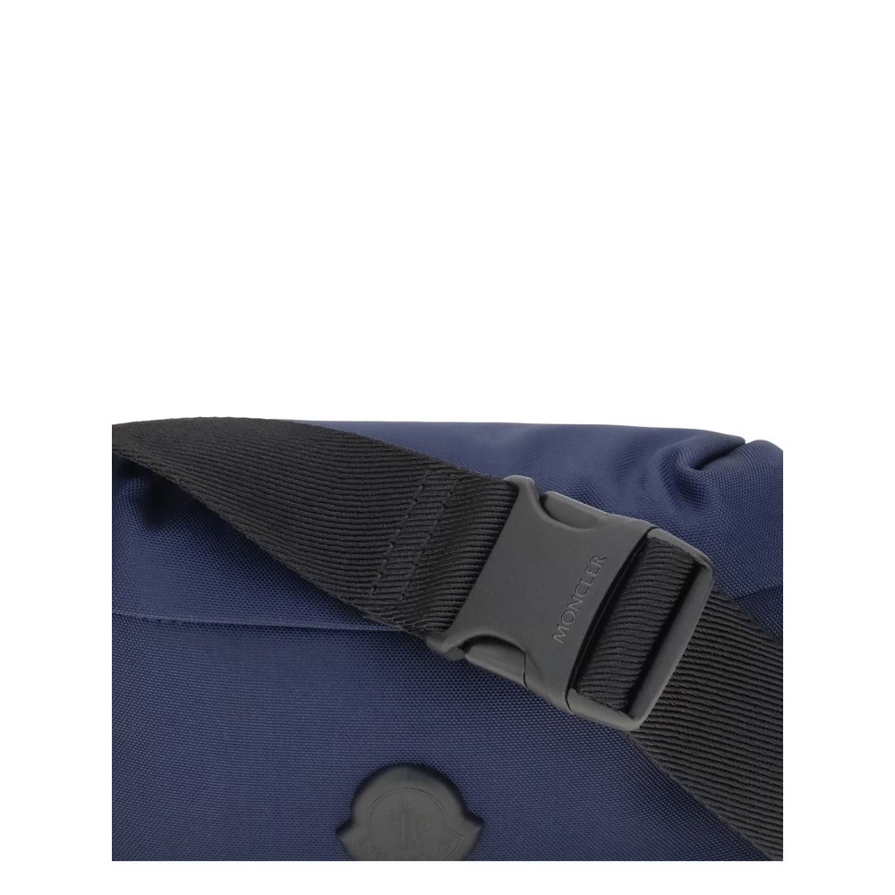 Moncler Blue Nylon Clutch Bag