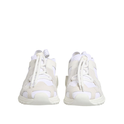 Dolce & Gabbana White Sorrento Low Top Lace Up Sneakers Shoes