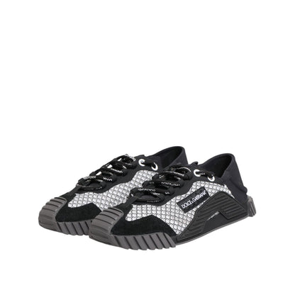 Dolce & Gabbana Multicolor Lace Up Low Top NS1 Sneakers Shoes