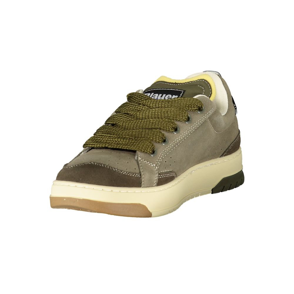 Blauer Verde Polyurethane Men Sneaker 1728,67403481248,Athletic - Sneakers - Shoes,Blauer,EU40/US7,EU41/US8,EU42/US9,EU43/US10,EU44/US11,EU45/US12,Green,Men,New with tags,Shoes,Sneakers - Shoes