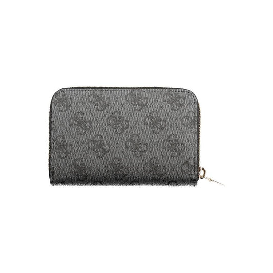Guess Jeans Black Polyethylene Women Wallet GU-39276