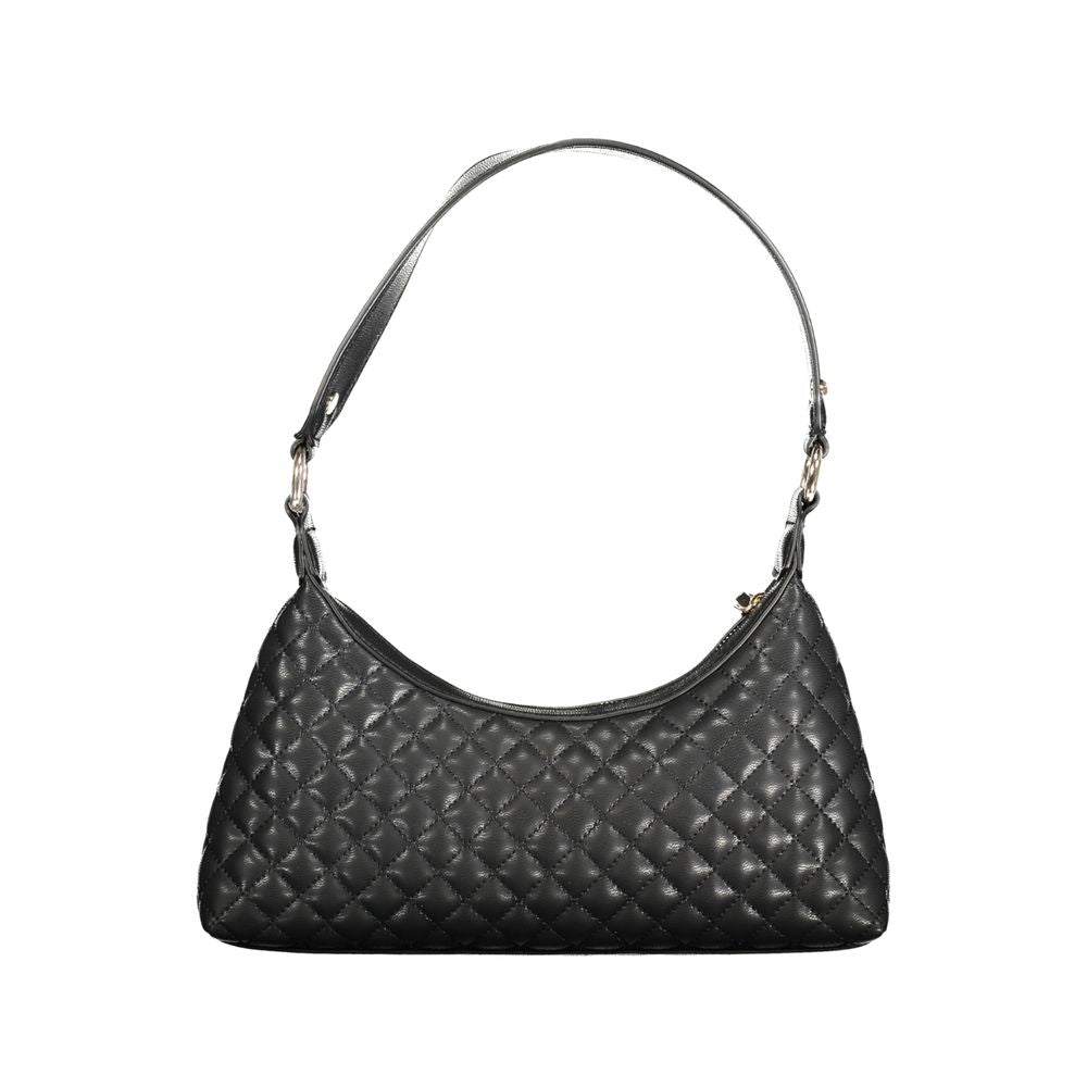 Front view with bag zipped and handles upright.