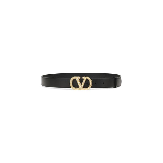 Valentino Garavani VLogo leather Belt VA-7W2T0SM9QWGBBK-95 CM / 38 INCHES