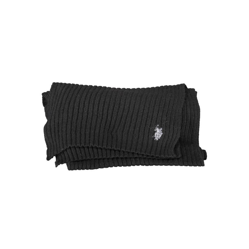 U.S. POLO ASSN. Black Wool Scarf