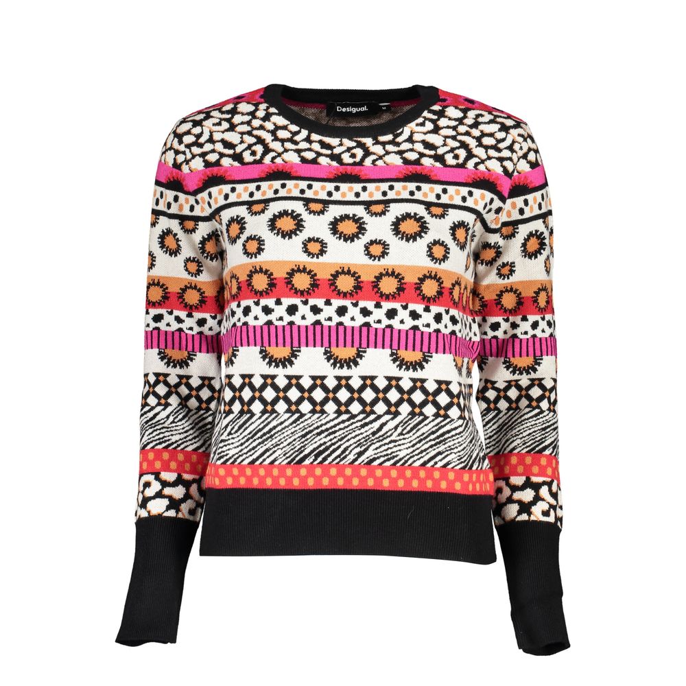Desigual Pink Polyester Sweater