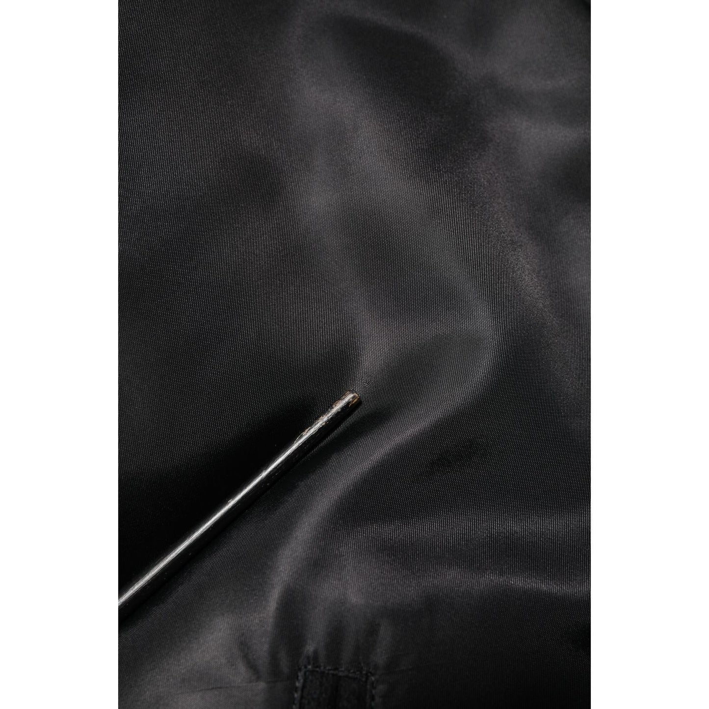 Dolce & Gabbana Black Polyester Logo Plaque Bomber Jacket