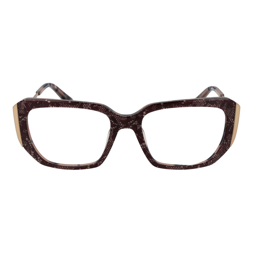 Marciano by Guess Purple Women Glasses Frame in full-rim acetate, rectangular shape with demo lenses. Includes branded case. Size 52-17-140.