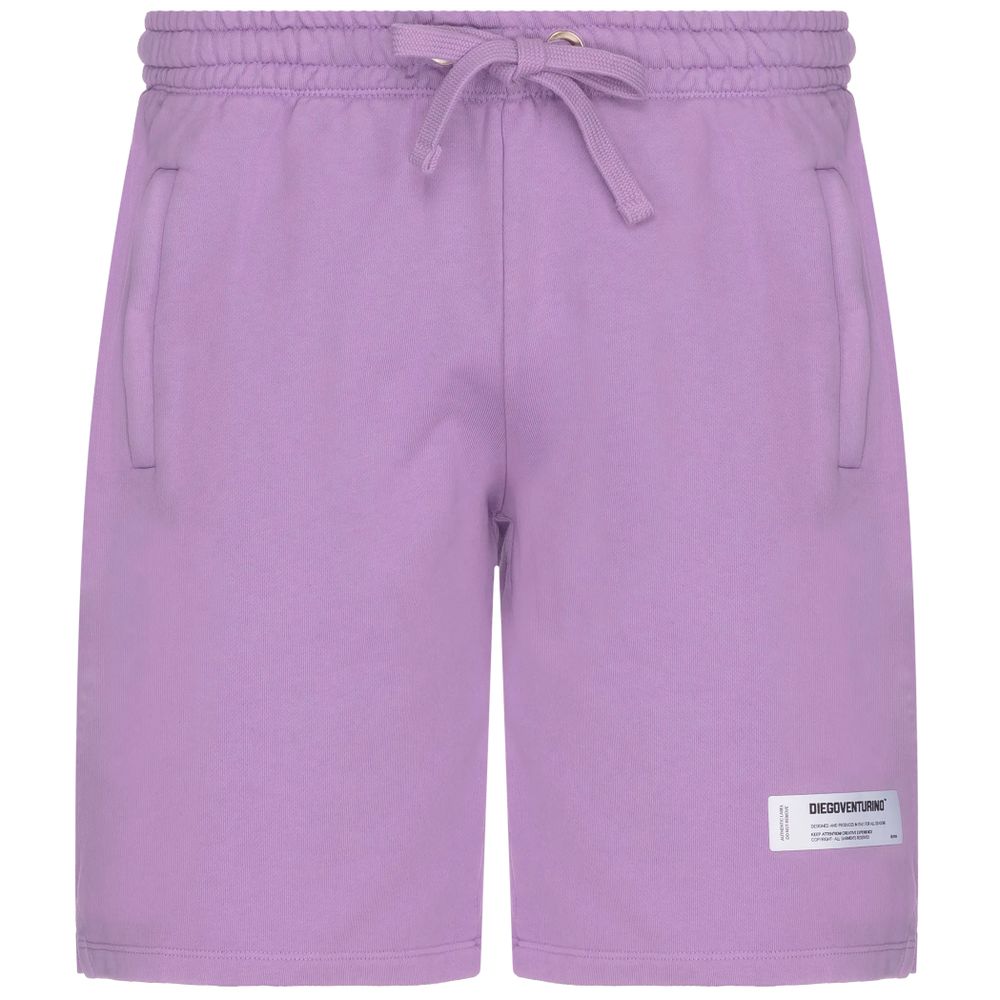 Diego Venturino Purple Cotton Short