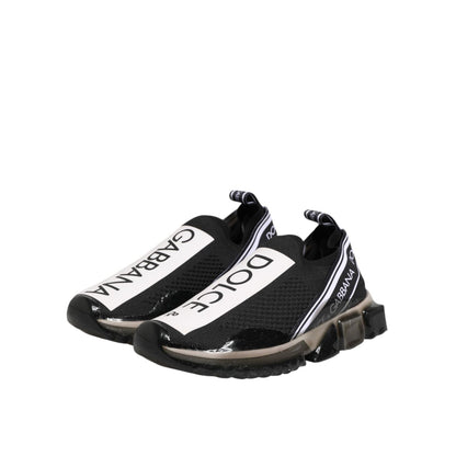 Dolce & Gabbana Black Sorrento Slip On Low Top Sneakers Shoes