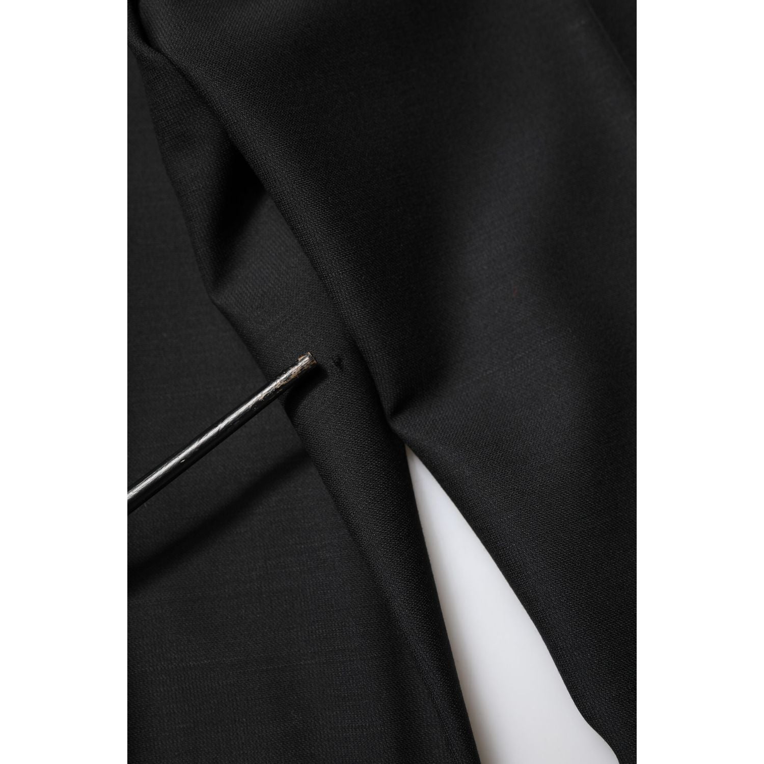 Dolce & Gabbana Black Wool Tapered Formal Men Dress Pants