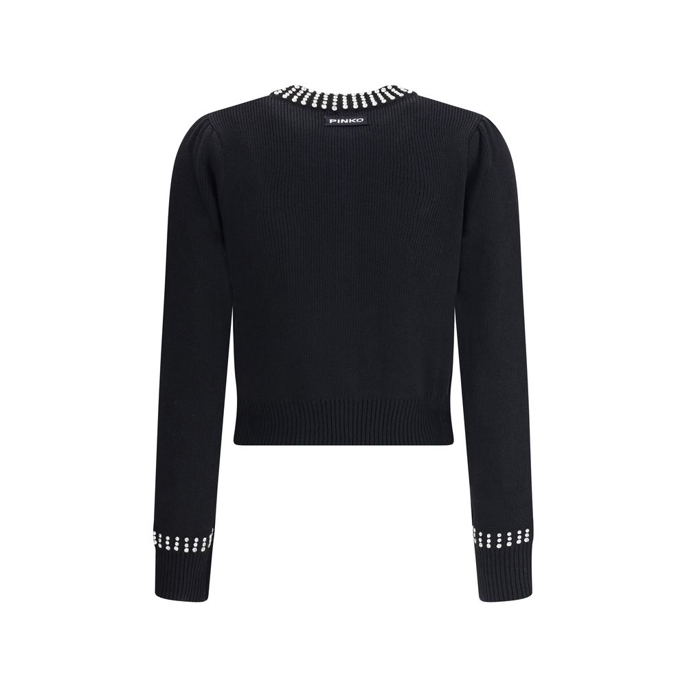 PINKO Black Nylon Cardigan
