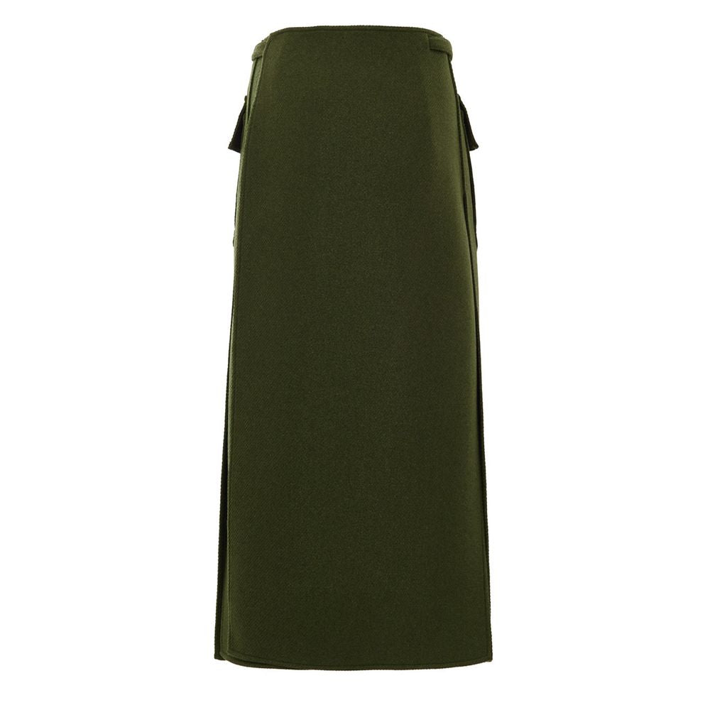 Gucci Green Wool Skirt GU-9788674-IT42|M