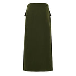 Gucci Green Wool Skirt GU-9788674-IT42|M