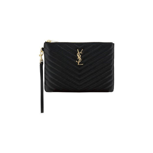 Saint Laurent Matelassé Pouch Bag
