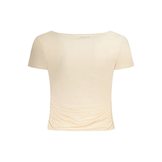 Guess Jeans Pink Modal Tops & T-Shirt GU-35582-L