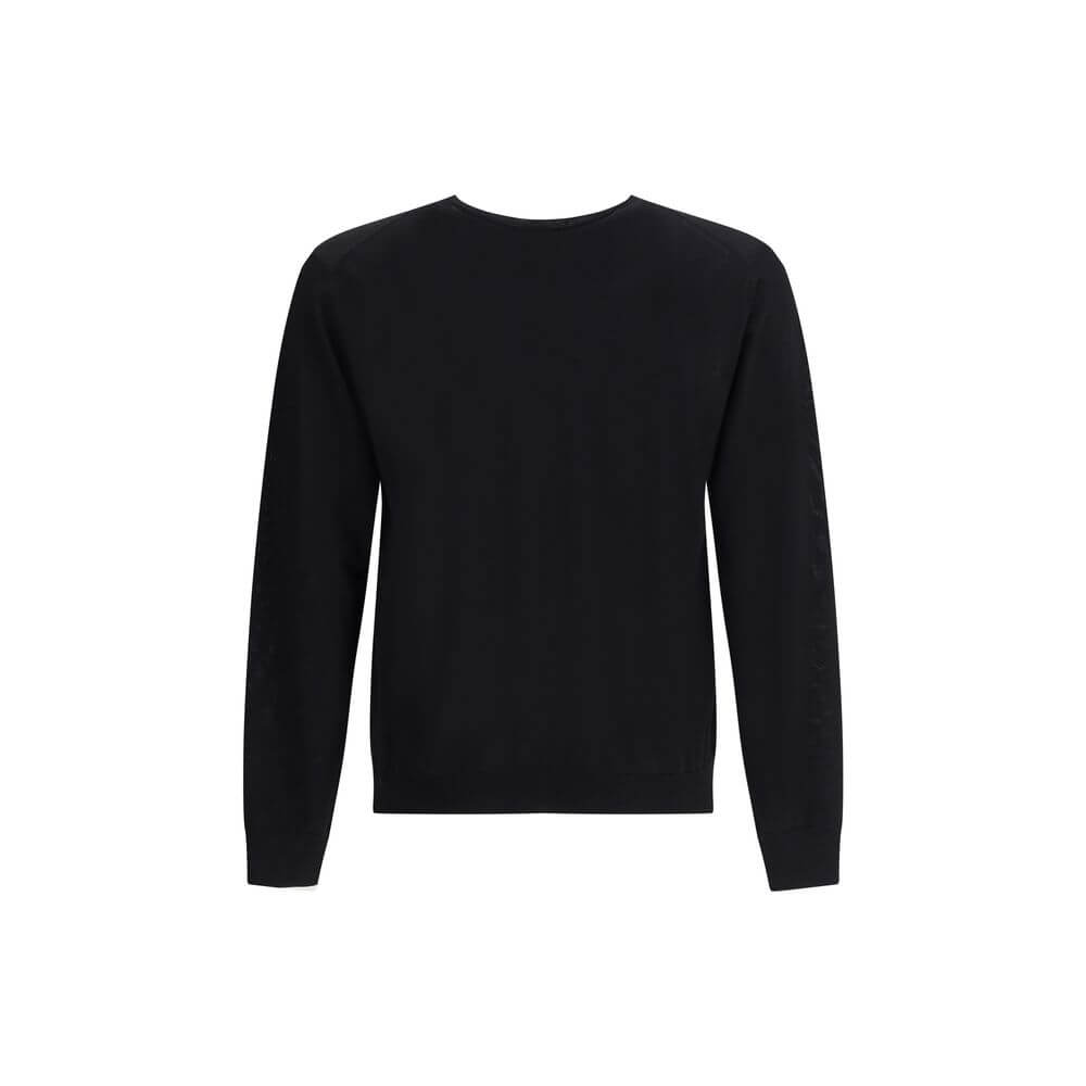 Prada Black Fleece Wool Sweatshirt