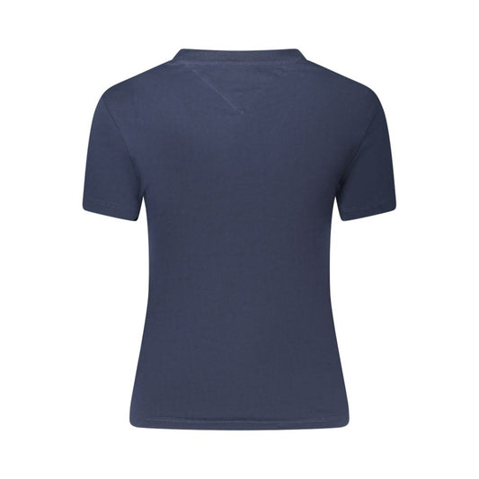 Tommy Hilfiger Blue Cotton Women T-Shirt TO-39304-S