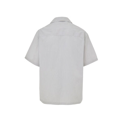 Jil Sander Blue Cotton Shortsleeve Shirt