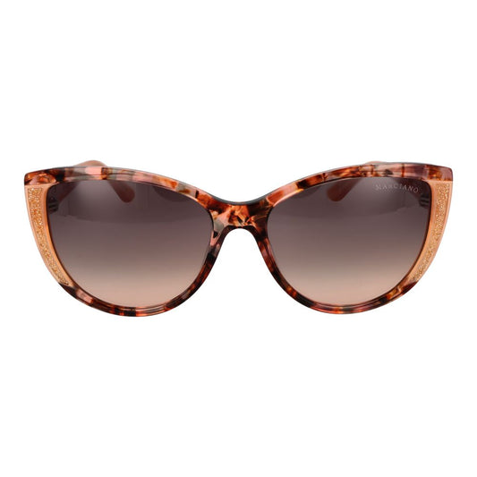 Marciano by Guess Brown Women Sunglass with full-rim acetate frame and gradient lenses, includes branded case, 100% UVA & UVB protection.