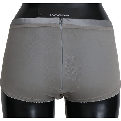 Dolce & Gabbana Underwear Silver With Net Silk Bottoms